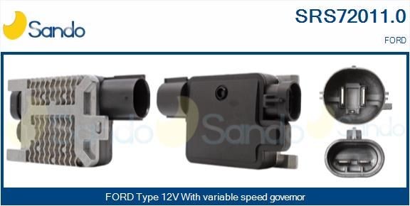 SANDO Voorweerstand, elektromotor koelventilator SRS72011.0 SRS72011.0 Kachelweerstand MAZDA 5 SANDO