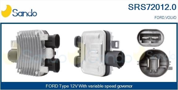 SANDO Förkopplingsmotstånd, Elmotor-kylfläkt SRS72012.0 VOLVO motstånd kupefläkt SANDO SRS72012.0