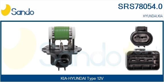 SANDO Predradný odpor elektromotora ventilátoru SRS78054.0 SRS78054.0 SANDO Odpor vnútorného ventilátora Kia lacné