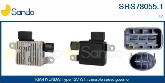 SANDO Formotstand, kjølevifte for el-motor SRS78055.1 Varmeapparat motstand SANDO Kia CEE'D SRS78055.1