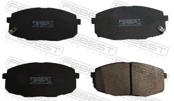 FEBEST Brake pad set 1201-CRETF HYUNDAI COUPE FEBEST brake pads 1201CRETF