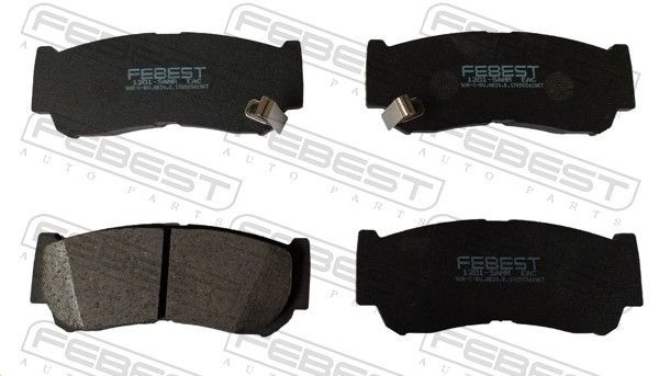 FEBEST Plaquettes de frein 1201-SANR Jeu de plaquettes de frein KIA FEBEST 1201-SANR