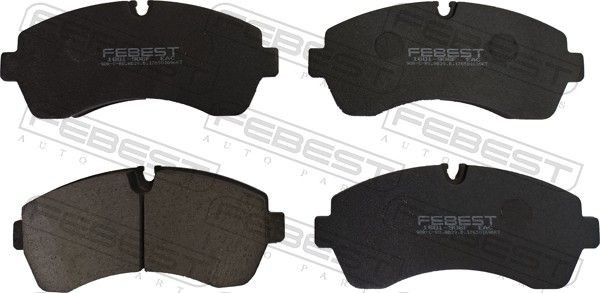FEBEST Bremseklosser 1601-906F Sportsbremseklosser VW FEBEST 1601-906F