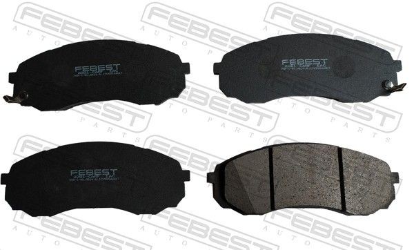 FEBEST Brake pad set 2201-CARF Hyundai COUPE FEBEST brake pads 2201CARF