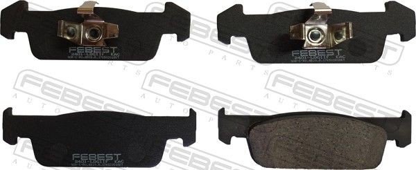 FEBEST Kit pastiglie freni 2401-LOGIIF 2401-LOGIIF costo Pastiglie dei freni FEBEST DACIA DUSTER