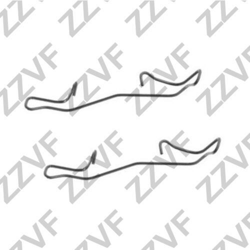 ZZVF Monteringssett, bremseklosser ZVCER248 ZVCER248 Tibehørsett, skivebremse belegg RENAULT MEGANE ZZVF