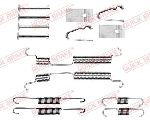 QUICK BRAKE Lisakomplekt, Piduriklotsid 105-0054 QUICK BRAKE 105-0054 Lisakomplekt piduriklotsid Kia Rio UB odava hinnaga
