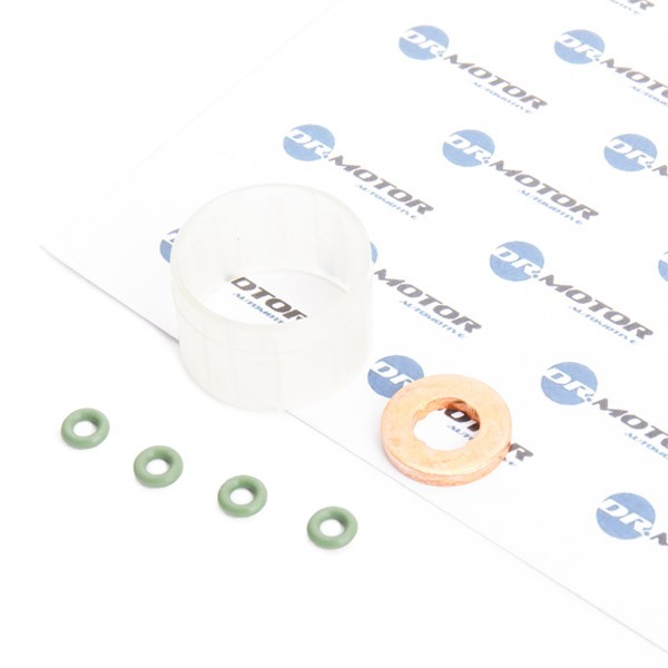 DR.MOTOR AUTOMOTIVE Pakningssæt, indsprøjtningsdyse DRM0143 DR.MOTOR AUTOMOTIVE DRM0143 originale Tætningsring dyseholder VW ROUTAN pris