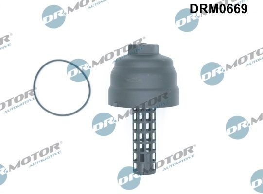 DR.MOTOR AUTOMOTIVE Deksel, oljefilterbeholder DRM0669 Oljefilterhus og tetning DR.MOTOR AUTOMOTIVE Hyundai i30 DRM0669