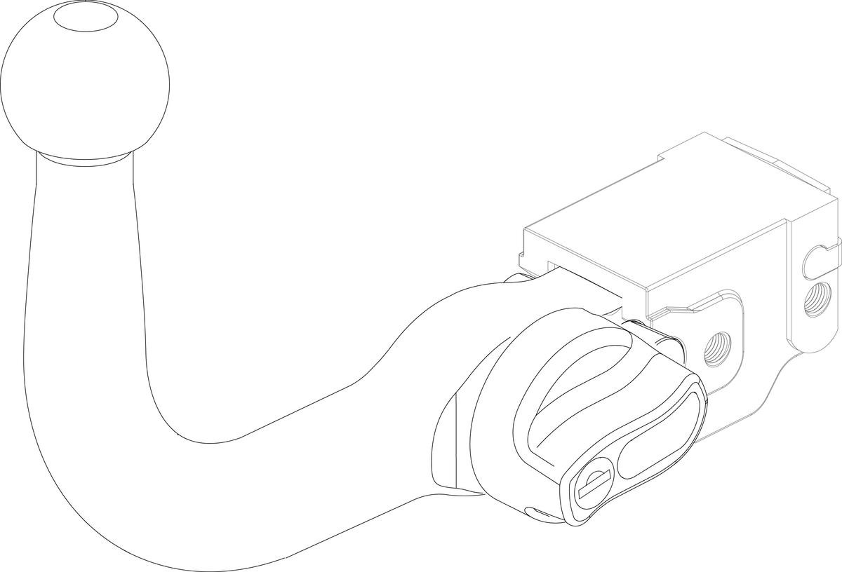 GDW Trekhaak 2160T31 Suzuki KIZASHI Trekhaak GDW 2160T31