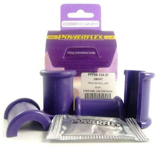 Casquilho de apoio, barra estabilizadora Powerflex PFF68-104-21 Powerflex Road Series PFF68-104-21 Bucha da barra estabilizadora SMART FORTWO 2005