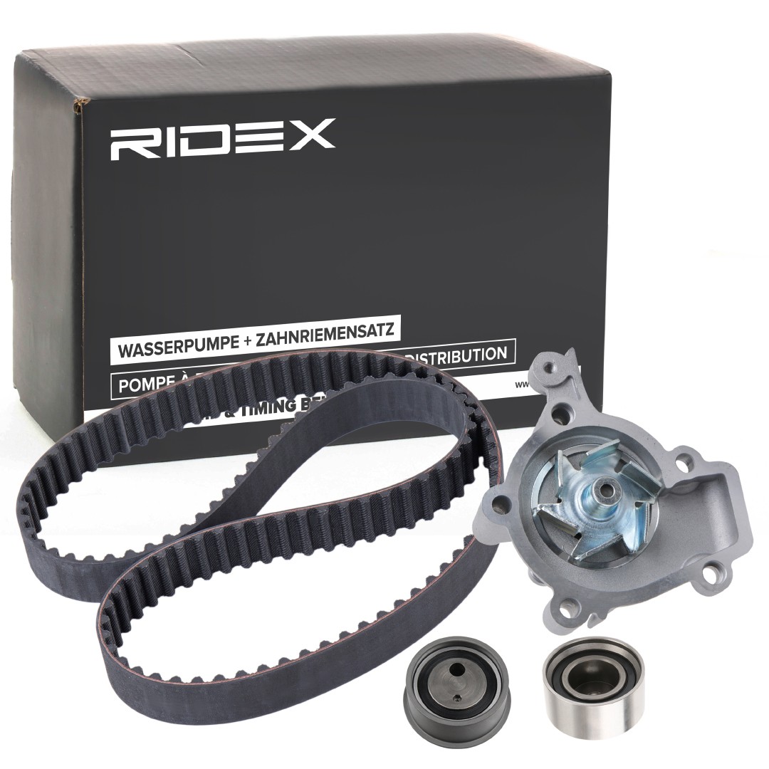 RIDEX Kit cinghia distribuzione, pompa acqua 3096W0372 3096W0372 costo Kit cinghia di distribuzione e pompa acqua HYUNDAI GALLOPER RIDEX