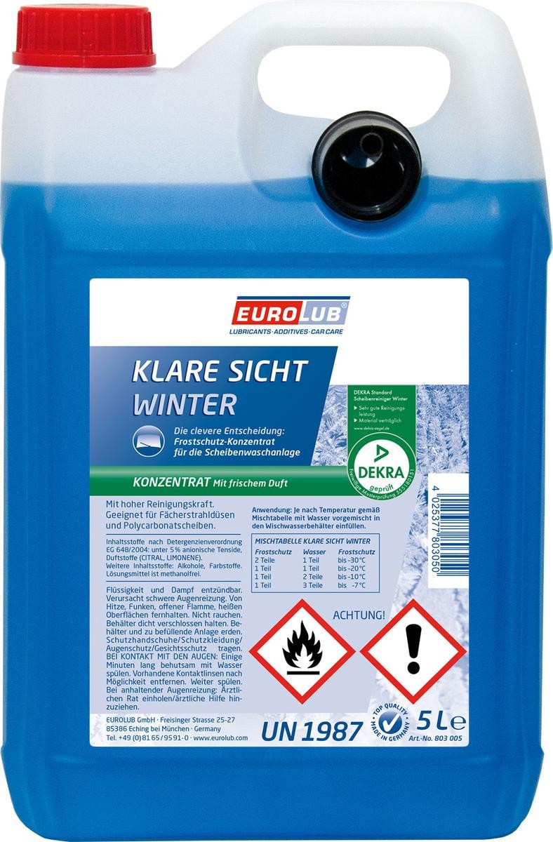 EUROLUB Ruitenwisservloeistof winter 803005 803005 Ruitenwisservloeistof MERCEDES-BENZ G-Klasse EUROLUB