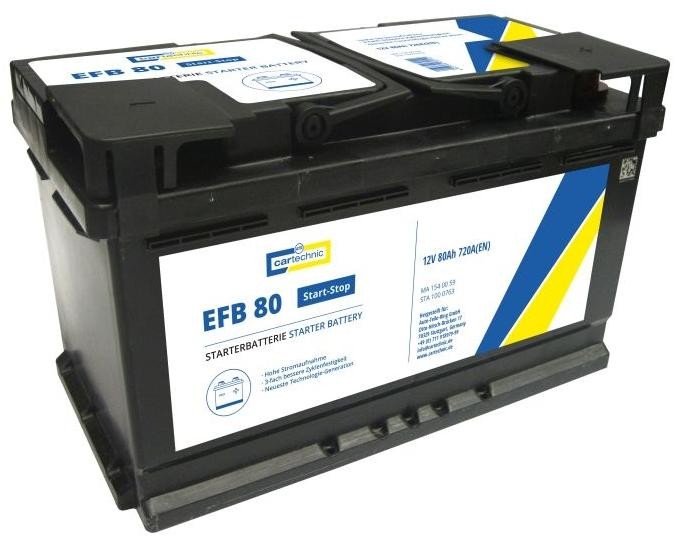 CARTECHNIC Autobatéria 40 27289 03014 2 Żtartovacia batéria CARTECHNIC Audi Q3 EFB 40 27289 03014 2