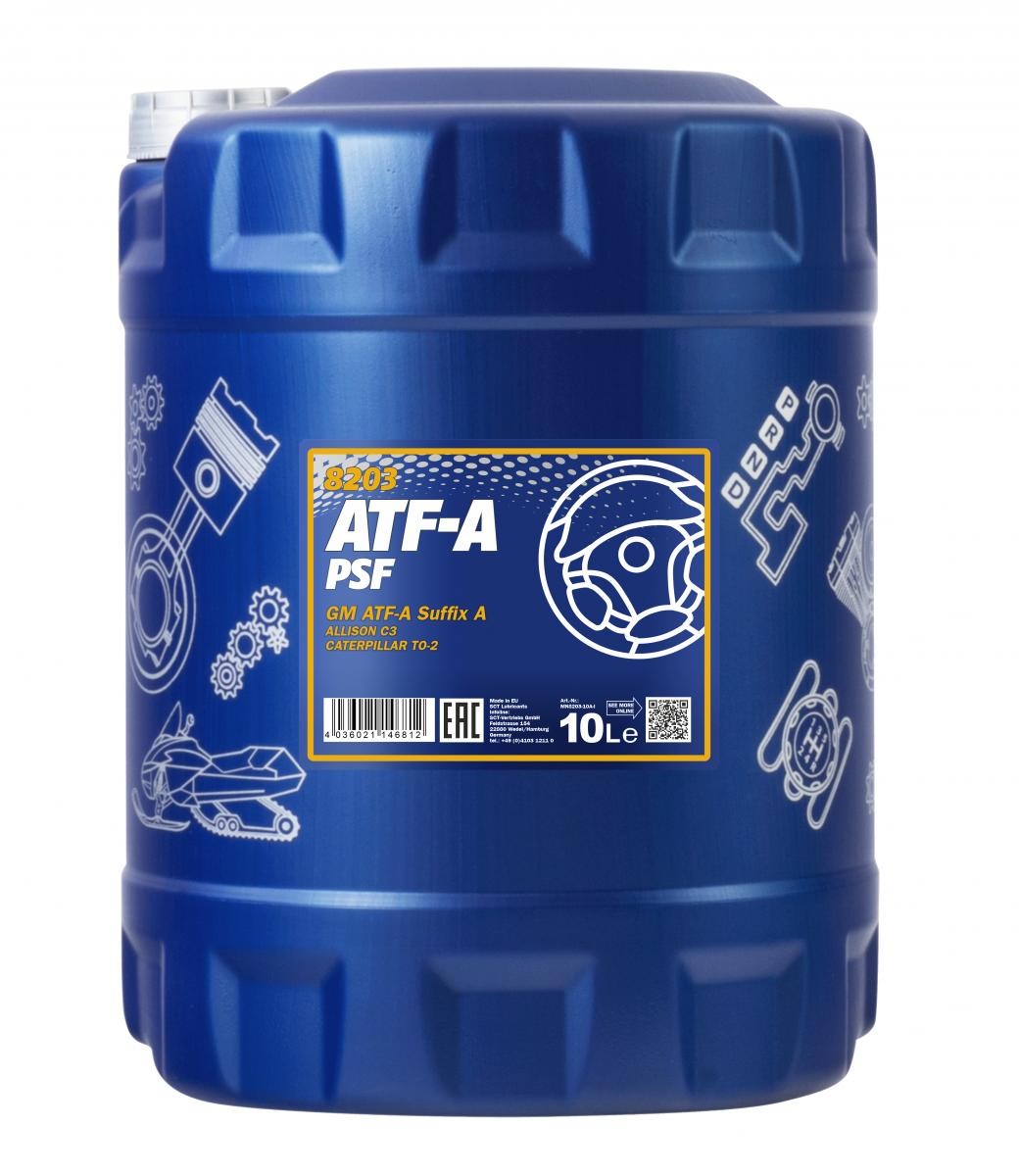 MANNOL Stuurbekrachtiging olie MN8203-10 MN8203-10 ATF-A, PSF Olie voor stuurbekrachtiging VOLVO S60 MANNOL