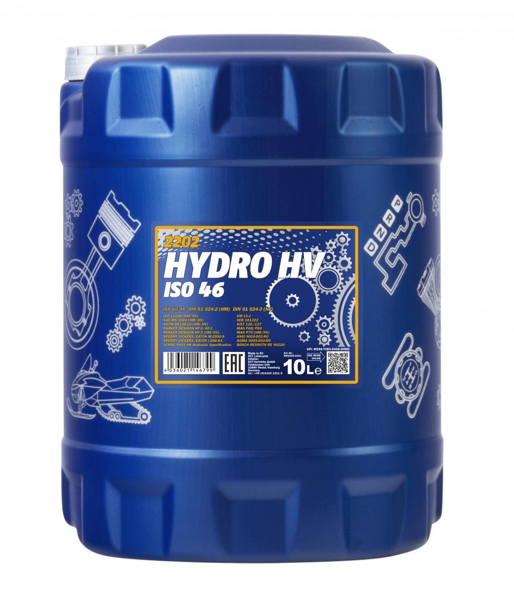 MANNOL Olio sistema idraulico sentrale MN2202-10 MN2202-10 HYDRO HV ISO 46 costo Olio idraulico CITROËN XM MANNOL