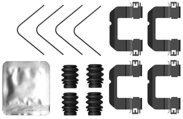 TEXTAR Kit d'accessoires, plaquette de frein à disque 82553400 TEXTAR 82553400 Kit d'accessoires, plaquette de frein à disque KIA Rio IV Berline (SC, FB) pas cher