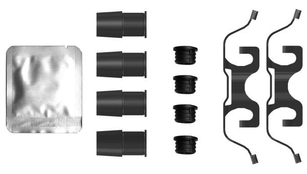 TEXTAR Kit accessori, Pinza freno 82554400 82554400 costo Perno pinza freno MERCEDES-BENZ Classe V TEXTAR