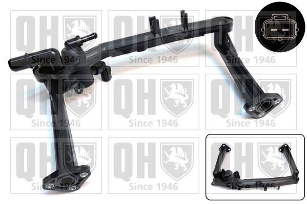 QUINTON HAZELL Flens koelvloeistof QTH1034CF QUINTON HAZELL QTH1034CF Koelwaterflens Land Rover Defender Pick-up originele prijs