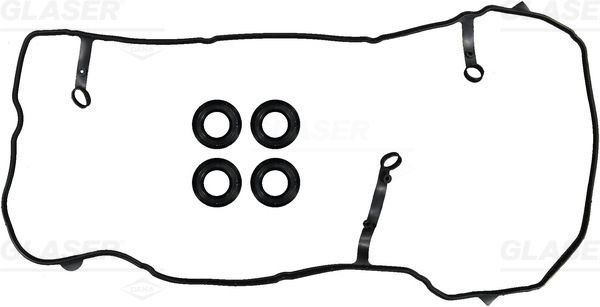 GLASER Tetningssett, topplokkdeksel V90750-00 V90750-00 Toppdekselpakning GLASER JAGUAR XK