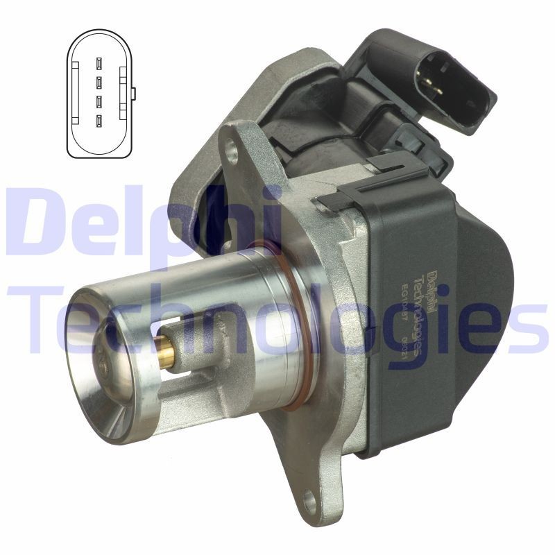 DELPHI Válvula EGR EG10487-12B1 DELPHI EG10487-12B1 Valvula de recirculacion de gases de escape MERCEDES-BENZ Classe E Camião de plataforma / Chassis (VF211) baratos