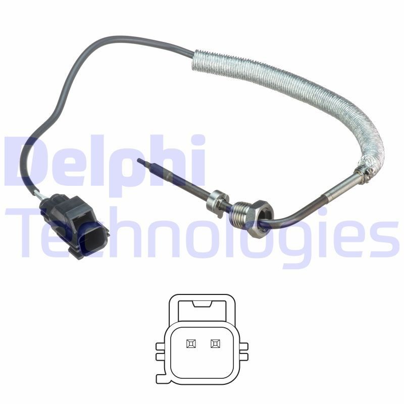 DELPHI Sensor, eksostemperatur TS30108 TS30108 Temperatursensor DELPHI CHEVROLET CAMARO