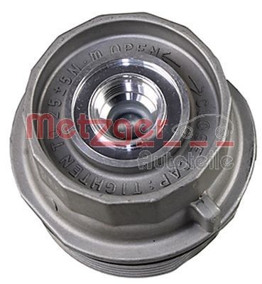 METZGER Cover, oil filter housing 2370066 METZGER 2370066 PEUGEOT 208 oil filter housing replacement