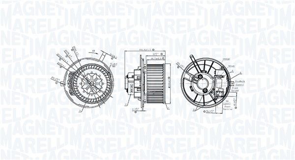 MAGNETI MARELLI Elettromotore ventola abitacolo 069412231010 MAGNETI MARELLI 069412231010 Ventilatore abitacolo VW Crafter Bus prezzo