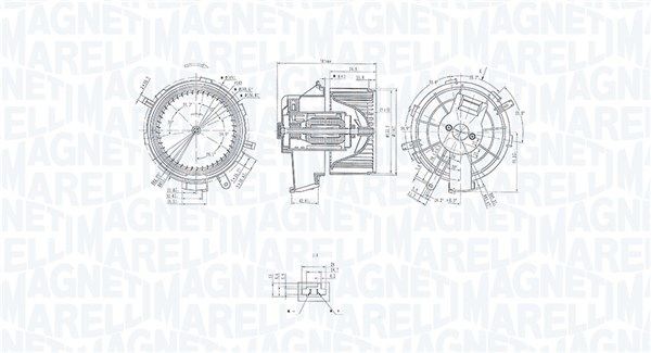MAGNETI MARELLI Elektrische motor, kachelventilator 069412236010 069412236010 Kachelventilator MAGNETI MARELLI FIAT TALENTO