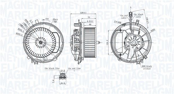 MAGNETI MARELLI Elettromotore ventola abitacolo 069412245010 MAGNETI MARELLI 069412245010 Ventola climatizzatore VW T2 Van prezzo