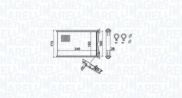MAGNETI MARELLI Varmeapparat register 350218455000 350218455000 Varmeapparat register BMW X1 MAGNETI MARELLI