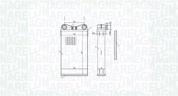 MAGNETI MARELLI Varmeapparat register 350218472000 Varmeveksler MAGNETI MARELLI MICRA 350218472000 billige