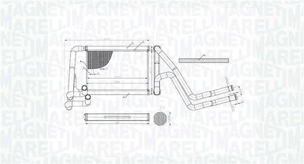 MAGNETI MARELLI Värmepaket 350218488000 MAGNETI MARELLI 350218488000 Värmepaket KIA Carens 3 original
