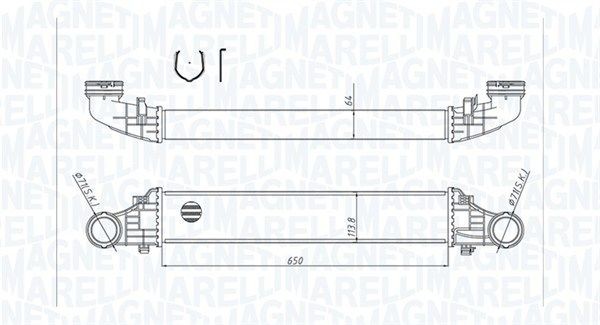 MAGNETI MARELLI Intercooler 351319204180 INFINITI MAGNETI MARELLI intercooler charger 351319204180