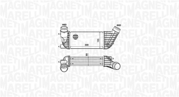 Intercooler MAGNETI MARELLI 351319204260 MAGNETI MARELLI 351319204260: Ladeluftkjøler Citroen C8 2025