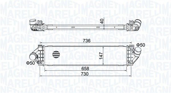 MAGNETI MARELLI Intercooler 351319204270 Ford CAPRI Intercooler MAGNETI MARELLI 351319204270