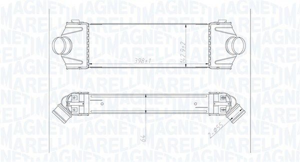 Intercooler MAGNETI MARELLI 351319204320 MAGNETI MARELLI 351319204320 Intercooler FORD TRANSIT 2007