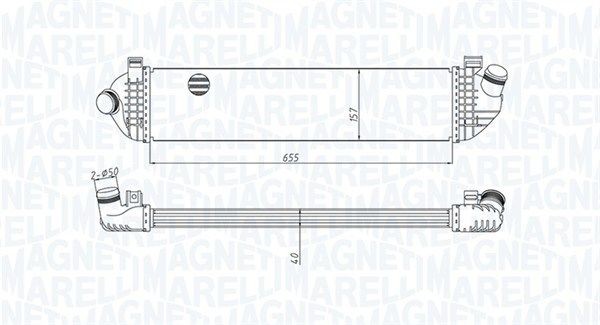 MAGNETI MARELLI Intercooler 351319204370 351319204370 Intercooler VOLVO S60 MAGNETI MARELLI
