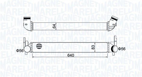 Intercooler MAGNETI MARELLI 351319204410 MAGNETI MARELLI 351319204410 Radiator intercooler Skoda RAPID 2025