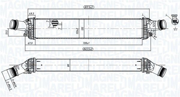 Chladič plniaceho vzduchu MAGNETI MARELLI 351319204430 MAGNETI MARELLI 351319204430: Chladič plniaceho vzduchu Audi Q5 2014