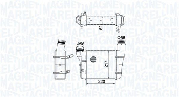 Intercooler MAGNETI MARELLI 351319204580 MAGNETI MARELLI 351319204580 Intercooler AUDI A4 2000