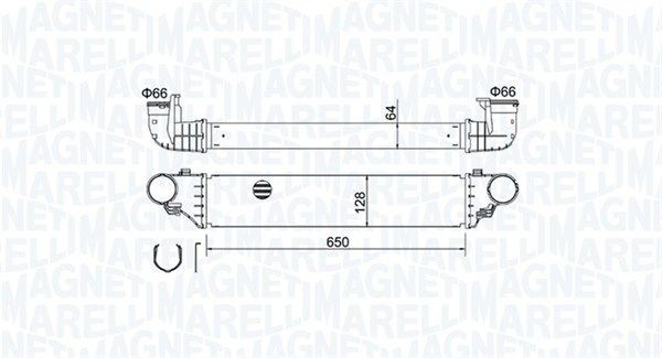 MAGNETI MARELLI Intercooler 351319204640 Radiator intercooler MAGNETI MARELLI M-Klasse 351319204640 billige