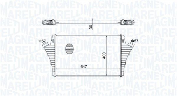 MAGNETI MARELLI Interkūlers 351319204650 MAGNETI MARELLI 351319204650 Starpdzesētājs Saab 9-5 YS3G cena