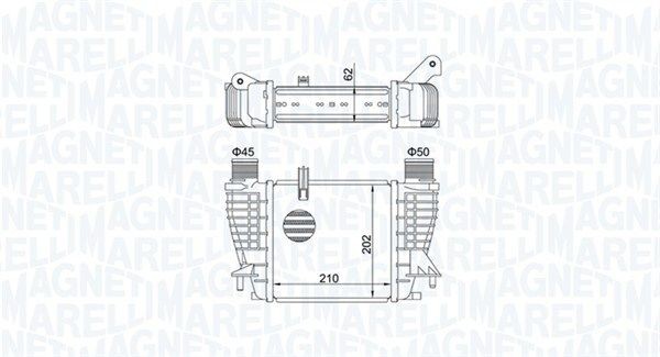 Intercooler MAGNETI MARELLI 351319204710 MAGNETI MARELLI 351319204710 Radiador do ar de sobrealimentação NISSAN NOTE 2018