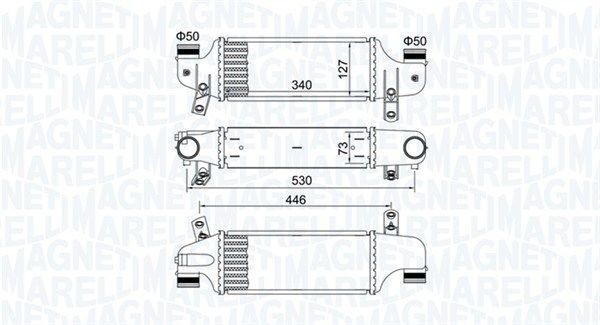 MAGNETI MARELLI Intercooler 351319204930 351319204930 costo Intercooler FORD FOCUS MAGNETI MARELLI