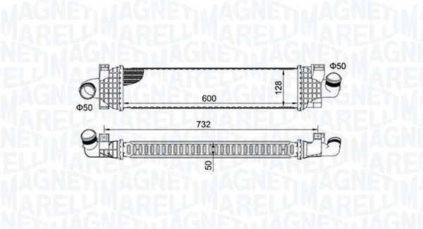 MAGNETI MARELLI Intercooler 351319204980 351319204980 Radiator intercooler FORD CAPRI MAGNETI MARELLI