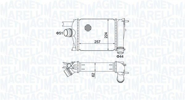 MAGNETI MARELLI Intercooler 351319205170 MAGNETI MARELLI 351319205170 Intercooler