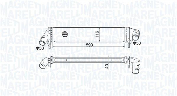 MAGNETI MARELLI Intercooler 351319205260 351319205260 Radiatore intercooler MAGNETI MARELLI Ford USA