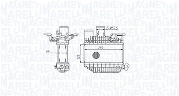 MAGNETI MARELLI Intercooler 351319205310 Intercooler MAGNETI MARELLI INFINITI 351319205310