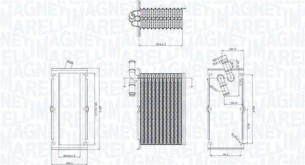 Intercooler MAGNETI MARELLI 351319205430 MAGNETI MARELLI 351319205430 Radiator intercooler SKODA RAPID 2025